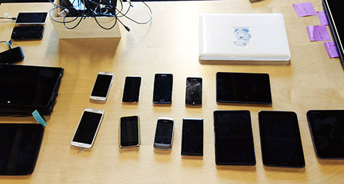 Our test suite includes a few common devices.