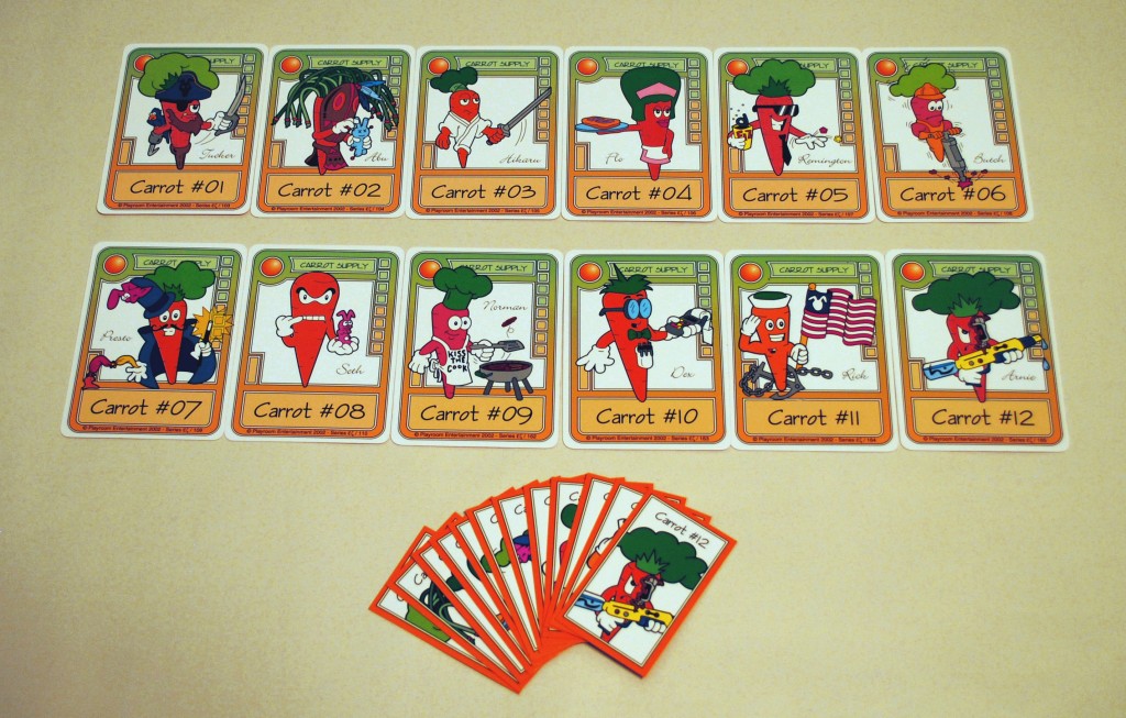 Picture of the carrot cards in Killer Bunnies