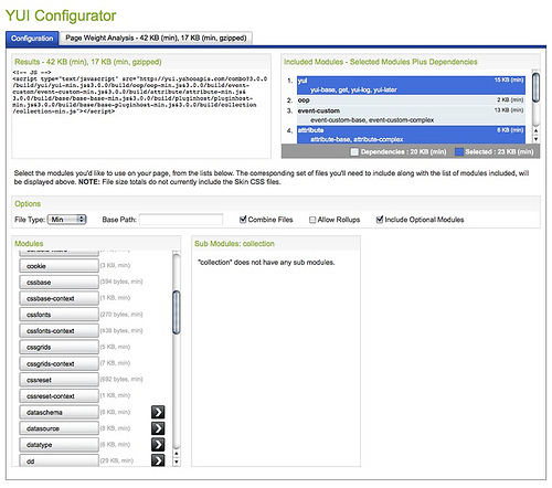 yui configurator