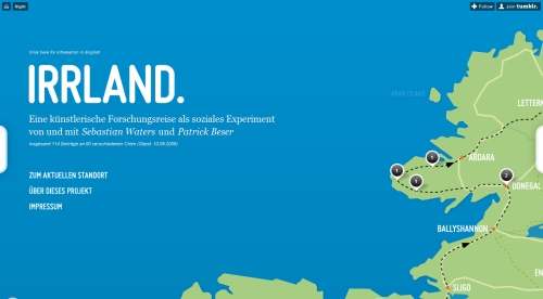 Irrland in Showcase of Web Design in Germany