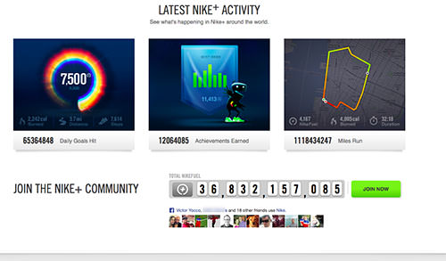 Nike+ ties millions of runners together around a common interest