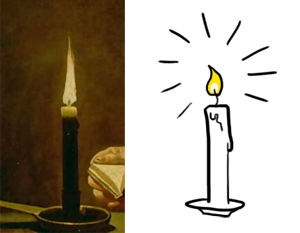 Two candles.