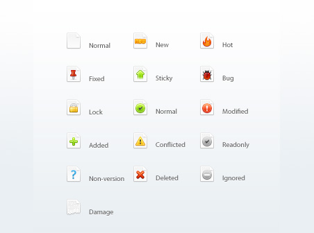 Free Icons Round-Up - File Status Icons