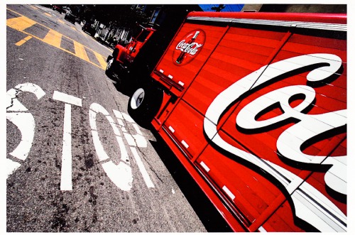 Wayfinding and Typographic Signs - stop-coke-sign