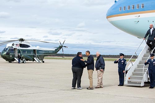 President Obama and Governor Christi