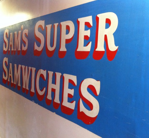 Wayfinding and Typographic Signs - sams-super-sandwiches