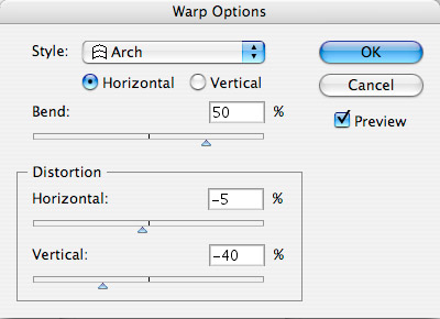 Warp Filter Options