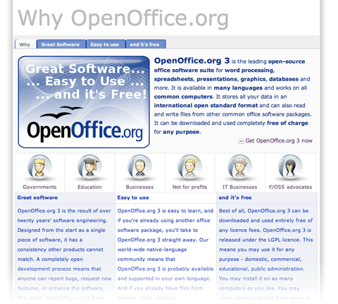 OpenOffice page