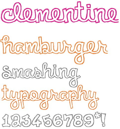 Clementine Sketch Font