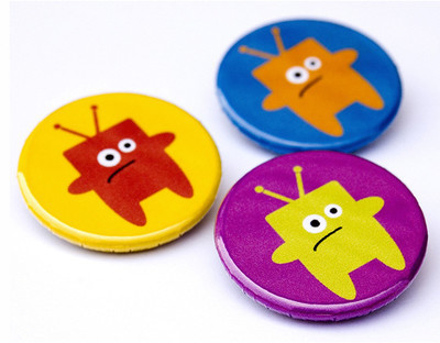 Pins, Badges and Buttons - TV Dinner Monster Pins
