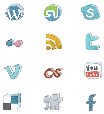 Free High Quality Icon Sets - Hand-Drawn Social Media Icon