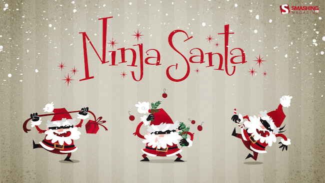 Christmas Wallpaper Calendar 2016 — Ninja Santa
