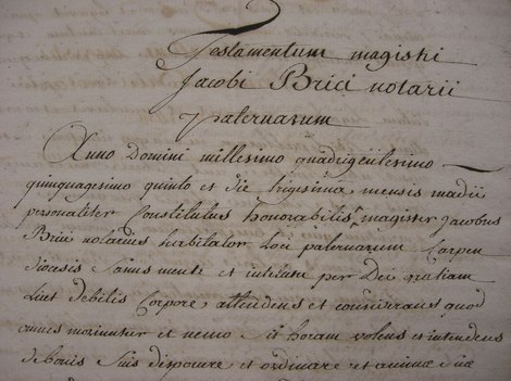 Lettering and Handwriting - French Notarial Handwriting
