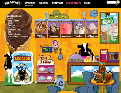 Ben & Jerry's Subpage 1