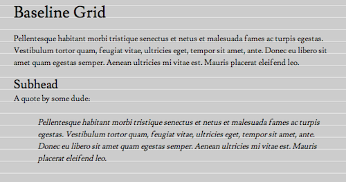 Baseline Grid