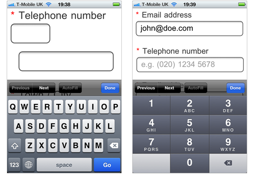 Phone number example