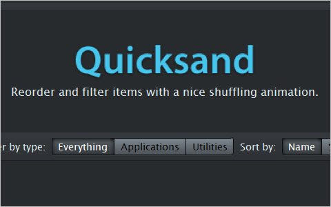 jQuery Quicksand plugin