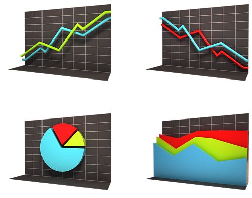 Graphs Icon Set