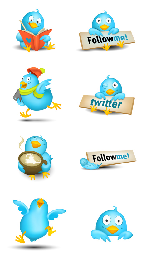 Twitter Icons Sets: Cute Tweeters