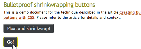CSS-techniques - Creating bulletproof graphic link buttons with CSS | 456 Berea Street