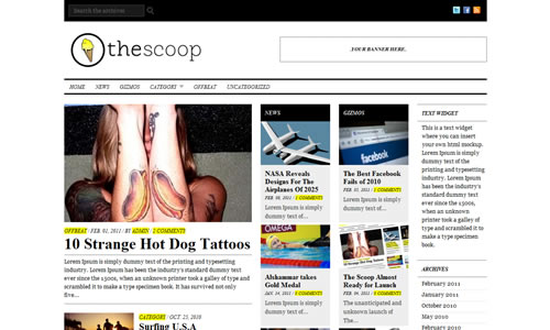 The Scoop Free WP Theme