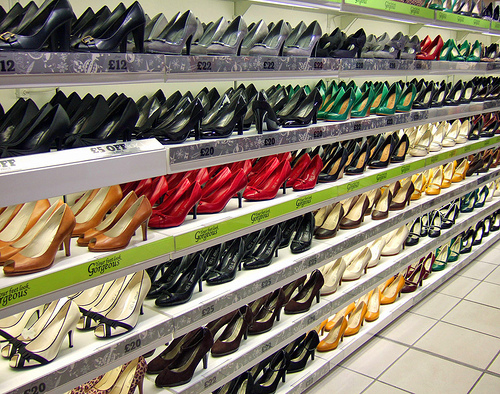 Rows of shoes