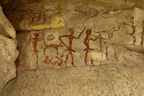 A cave painting