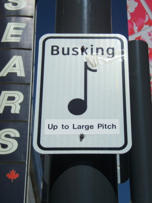 Wayfinding and Typographic Signs - busking