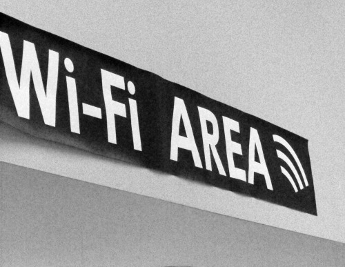 Wayfinding and Typographic Signs - wi-fi-sign