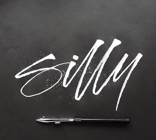 Silly, hand lettering by Andreas Hansen