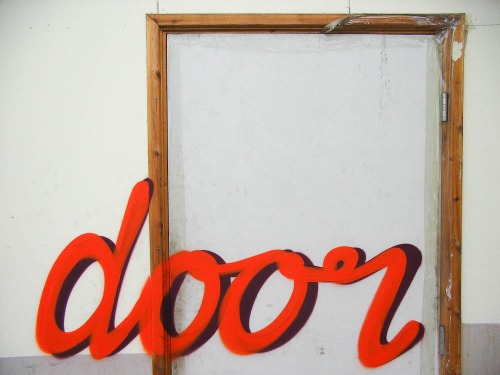Wayfinding and Typographic Signs - this-is-a-door