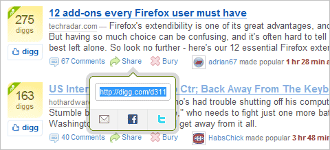 Create a Digg-style post sharing tool with jQuery 