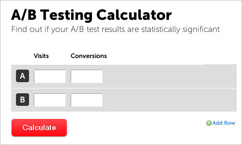 A/B Split Testing Calculator