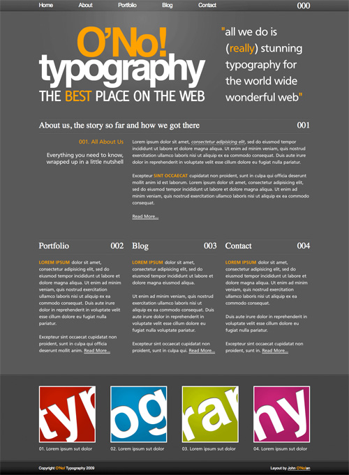 Type Layout For Free Download - O'No! Typography