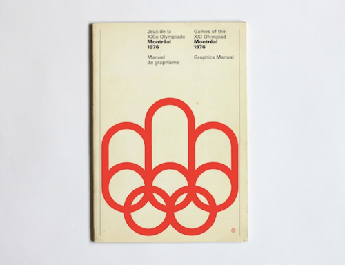 Cover of the Montreal Olympics Graphics Manual