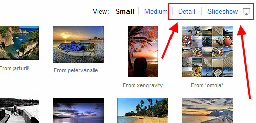 Flickr Views Options