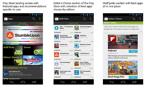 The new Google Play store offers more ways to discover cool new apps.