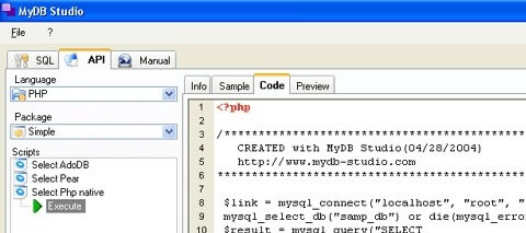 MySql Tools Screenshot