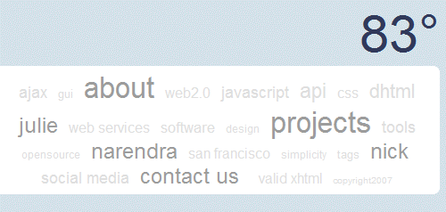 Screenshot Tagcloud