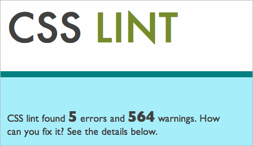 CSS Lint