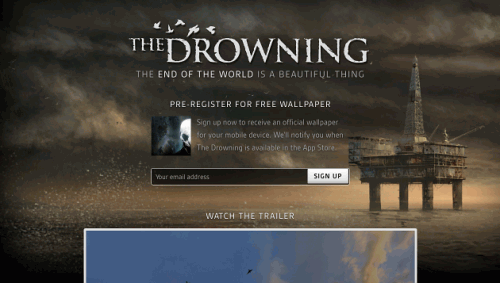 Subscription page for The Drowning