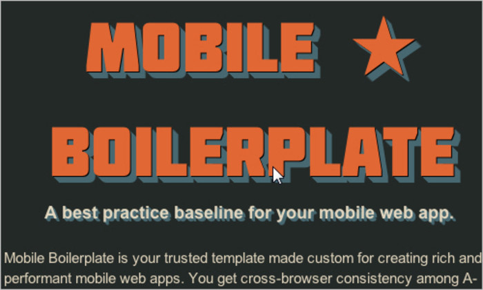 HTML5boilerplate