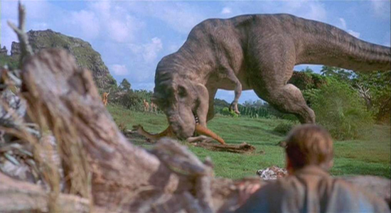 Tyrannosaur Attacking Prey
