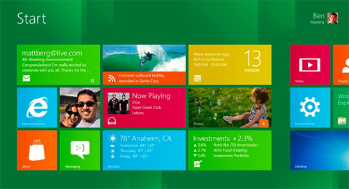 Microsoft Metro design in Windows 8