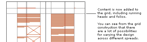 Screenshot of a grid wireframe
