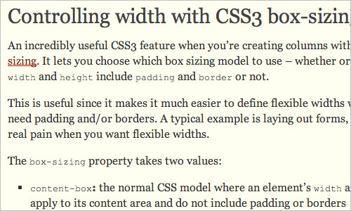 Controlling width with CSS3 box-sizing