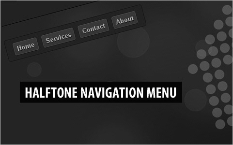 Halftone Navigation Menu With jQuery and CSS3