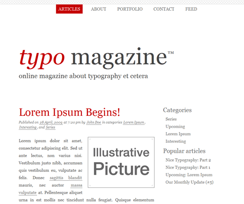 Type Layout For Free Download - Typo E-mag