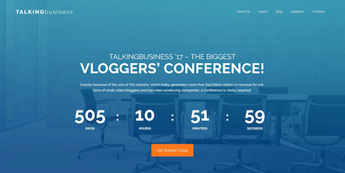 Talking Business: Free Conference WordPress Template