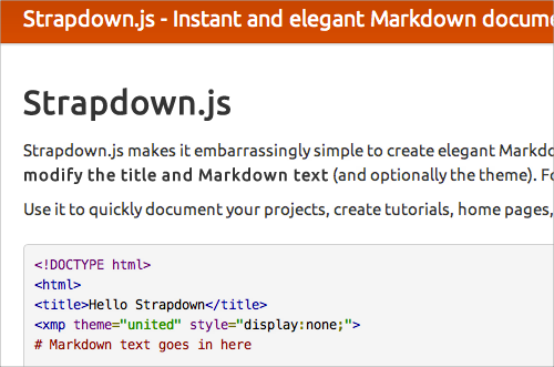 Strapdown.js